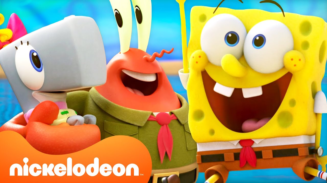 Kamp Koral | 60 minutos dos melhores momentos do Mr. Krabs em Kamp Koral! | Nickelodeon em Português