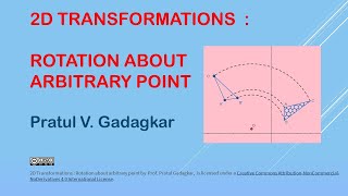 Lecture 7 - Rotation about arbitrary point in 2D