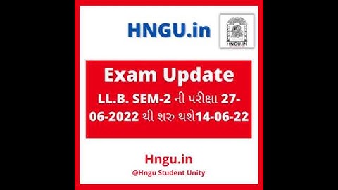 Hngu Exam Update 2022 #Hngu.in @Hngu.in 🔴Subscribe #Kssir
