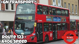 London Bus Vlog A406 Speed Route 123 Dw476 Lj61Cby