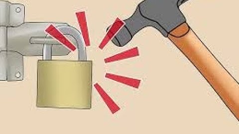 Unlock a padlock with a hammer