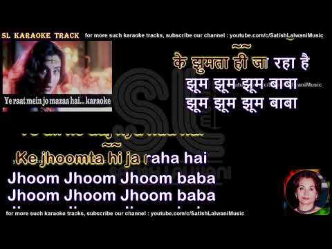 Jhoom Jhoom Jhoom Baba  clean karaoke with scrolling lyrics