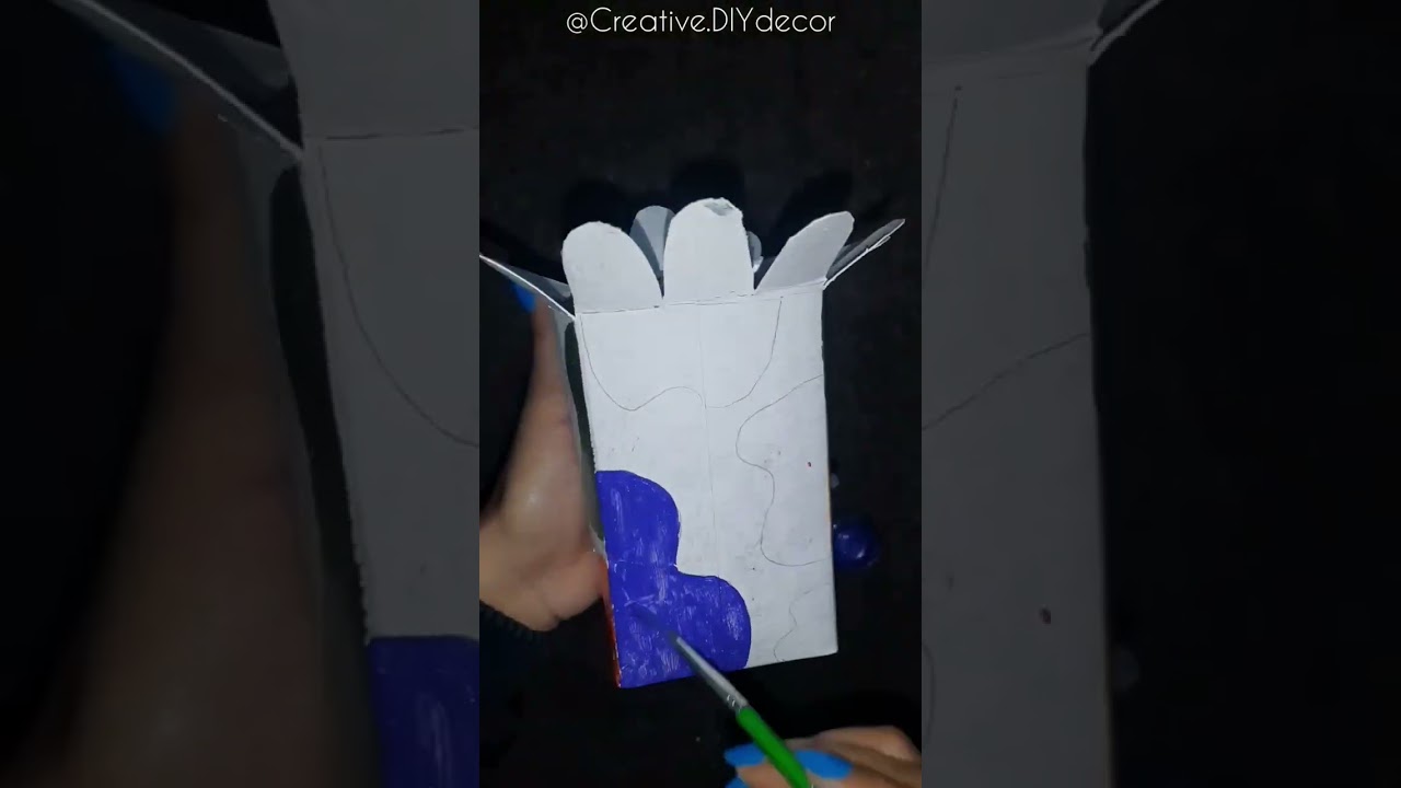 DIY Planter Out Of Waste Real Juice Boxes 