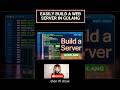 How to Create a Web Server in Go? | Must Watch Go Interview Question |Easy Way to Create Rest Api