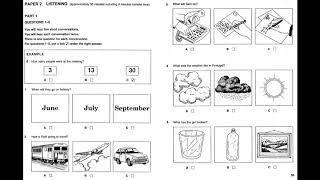 Listening A2, KET 3, Test 3, Part 1