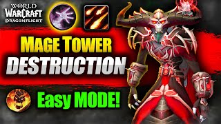 Destruction Warlock Mage Tower Guide | Easy Mode! | WoW Dragonflight 10.2.6 BOOST