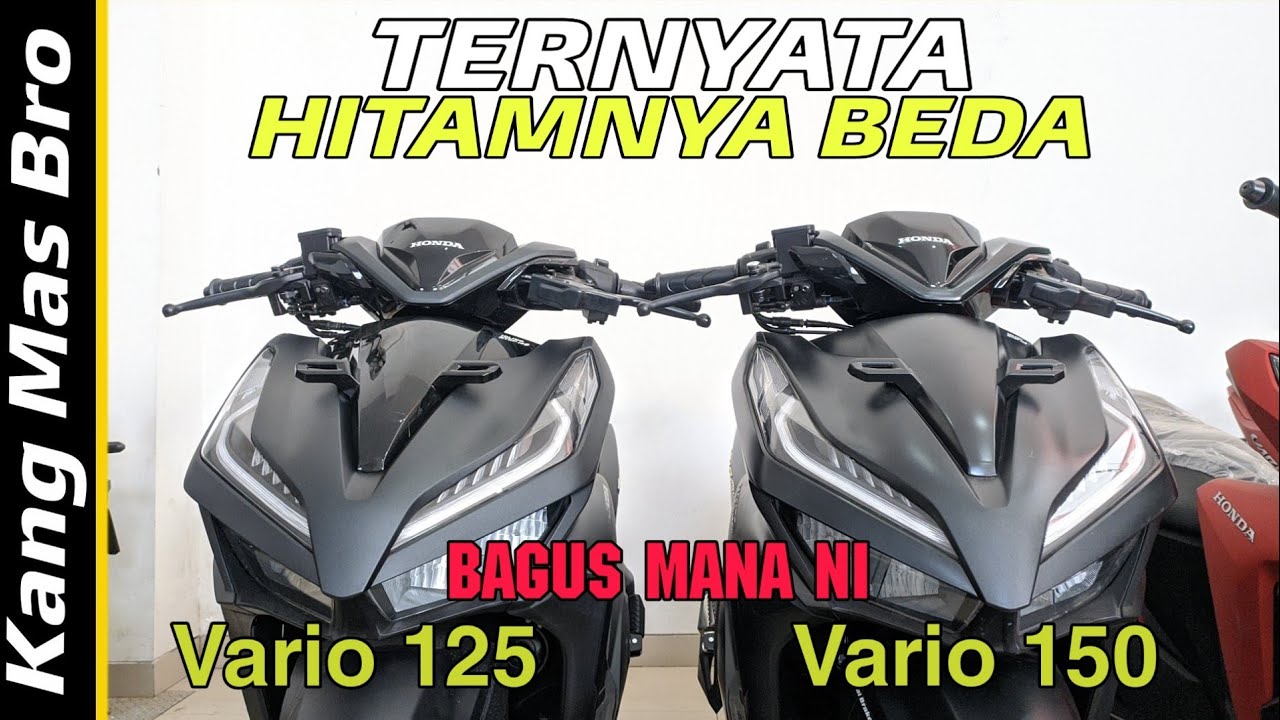 Honda Vario 150 Terbaru 2020 VS Vario 125 Terbaru 2020 Matte Black ...