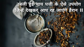 उबली चाय पत्ती के फायदे जानकर रह जाओगे हैरान । Ubli Chai Patti Ke Fayde । Uses Of Used Tea Leaves ।