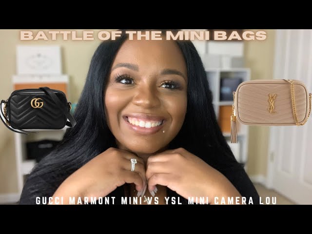 BATTLE OF THE MINI BAGS🥊GUCCI MARMONT MINI VS YSL MINI LOU..BEST BAGS  UNDER $1500