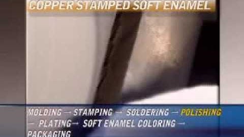 stamped soft enamel lapel pins process
