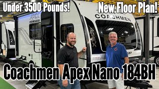 Tour of the New Lightweight Bunk House Travel Trailer for Families | Coachmen Apex Nano 184BH