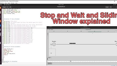 Stop and Wait Protocol / Sliding Window protocol | Ns2 Simulation Detailed explanation