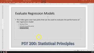 M4 V5 Regression diagnostics