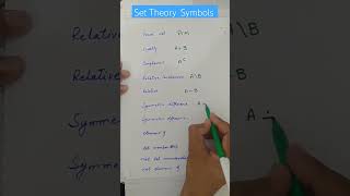 do you know about set theory Symbols shortvideo shorts subscribe math