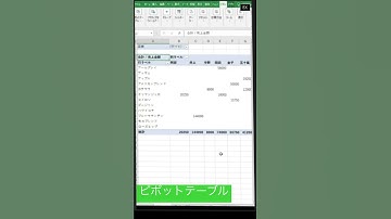 エクセルピボットテーブルショートツアー#shorts