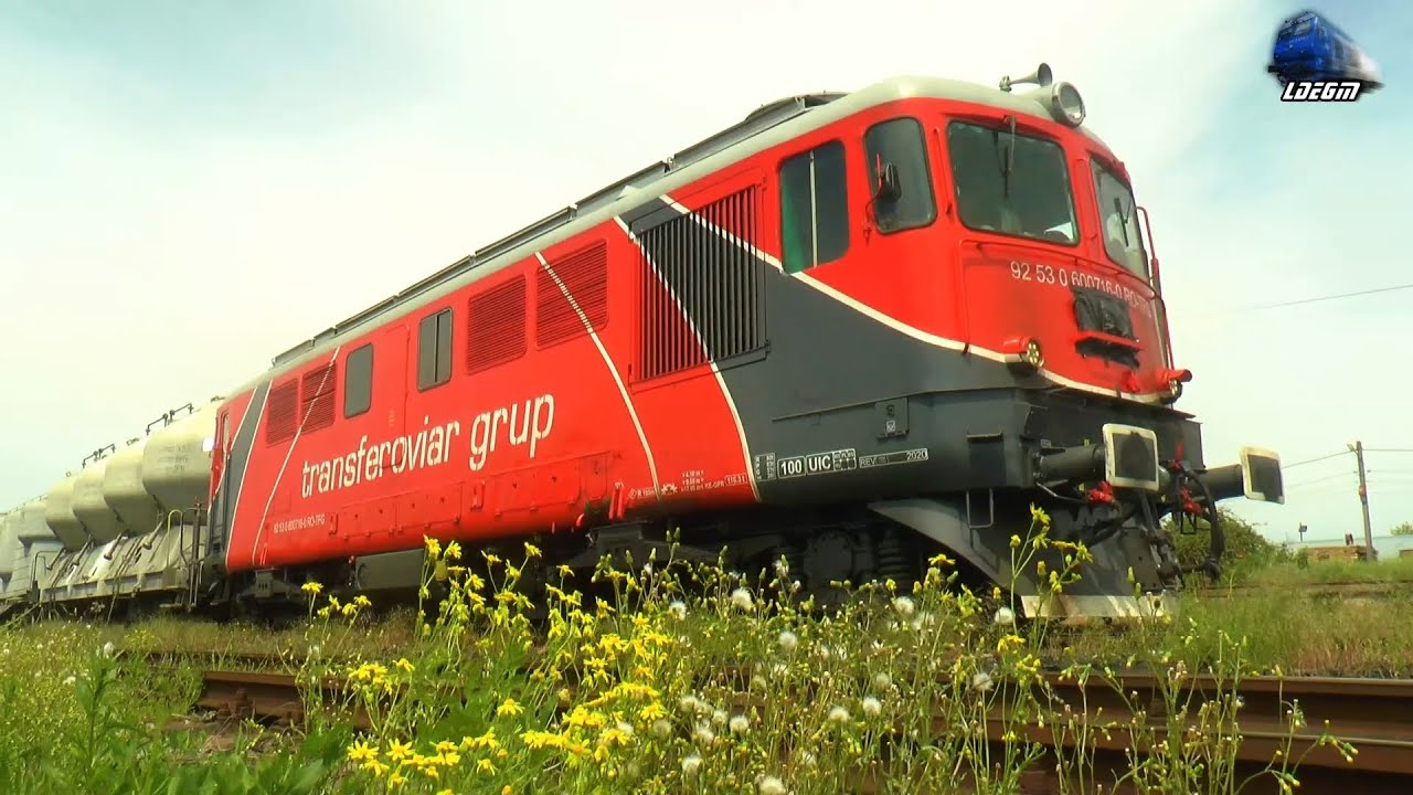 LDE2100 60-0716-0 la Manevră cu Vagoane de Ciment/Shunting with Cement Wagons in Aleșd - 22 May 2021