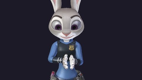 Judy Hopps OpenGL test render Zootopia