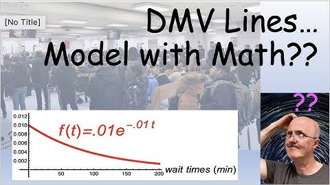 Exponential Distribution as a Probability Model of Wait Times at the DMV