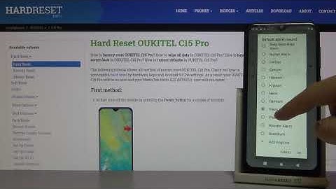 OUKITEL C15 Pro Alarm Sounds