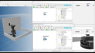 RobotinoSim Pro. + RobotinoView IREX2023 demo