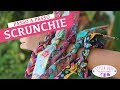 Scrunchie - Como fazer xuxinha para cabelo em produção