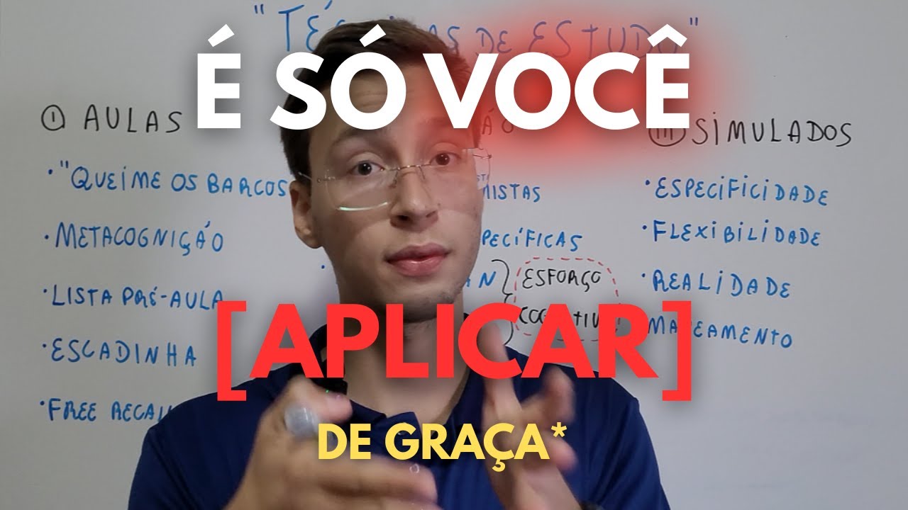AS MELHORES TÉCNICAS DE ESTUDO para você PASSAR EM VESTIBULARES E CONCURSOS