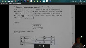 2#Correction Passage tdi 2016 synthése (Dossier 2 :Algorithme  ) darija