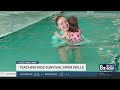 Las Vegas instructor teaches babies lifesaving water survival skills