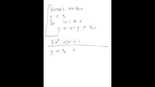 Day 15, Week 6, Evaluating Algorithm Speed Horner's Method, Modular Arithmetic