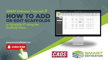 How to Add or Edit Scaffold in Schedule IT using the Scaffolds view