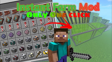 Instant Farm Mod Only One Click Farm PE 1.20+ Minecraft Mods All Farm || @modsbyyoka