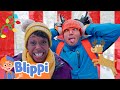 Sing Jingle Bells with Blippi &amp; Meekah! | Christmas Songs | Blippi Educational Videos for Kids