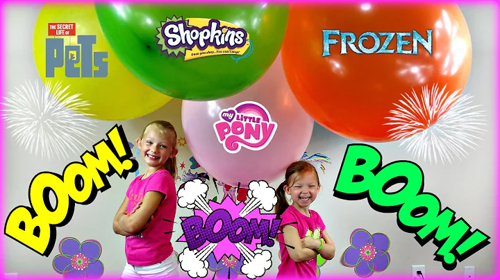 GIANT BALLOON POP - Surprise Toys Shopkins My Little Pony Frozen Secret Life of Pets Sofia the First