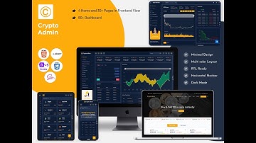 Bitcoin CryptoCurrency Template Bootstrap Admin with Dark Theme