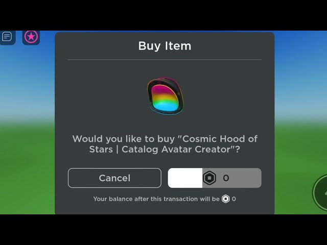 Cosmic Hood of Stars  Catalog Avatar Creator's Code & Price - RblxTrade