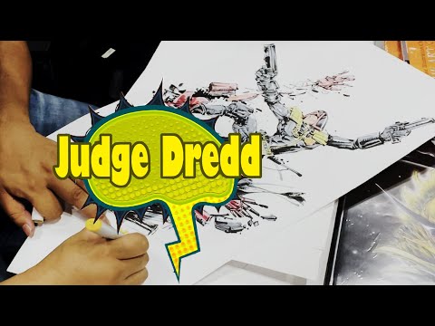 Judge Dredd 现场绘画