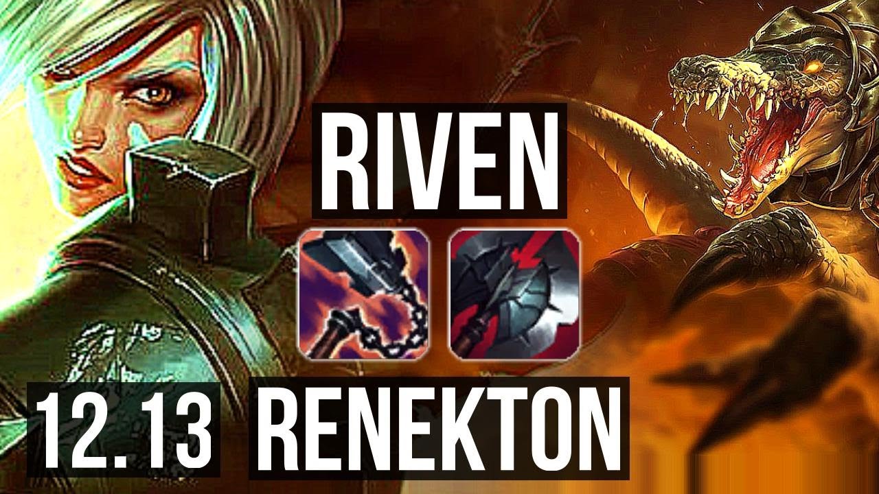 RIVEN vs RENEKTON (TOP) | 1.4M mastery, 800+ games, 7/2/9 | KR Diamond