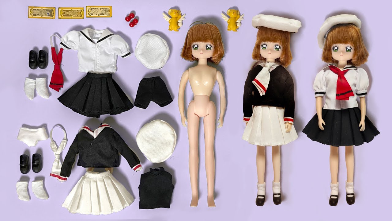 90's Anime Toy Cardcaptor Sakura Licca Doll UnBoxing Dress Up