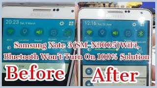 ملاحظة Samsung 3 (SM-N9005) WiFi لا تعمل بنسبة 100٪ الحل