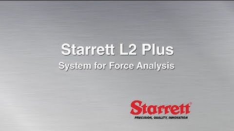 Starrett Force Measurement Systems - L2 PLUS Software