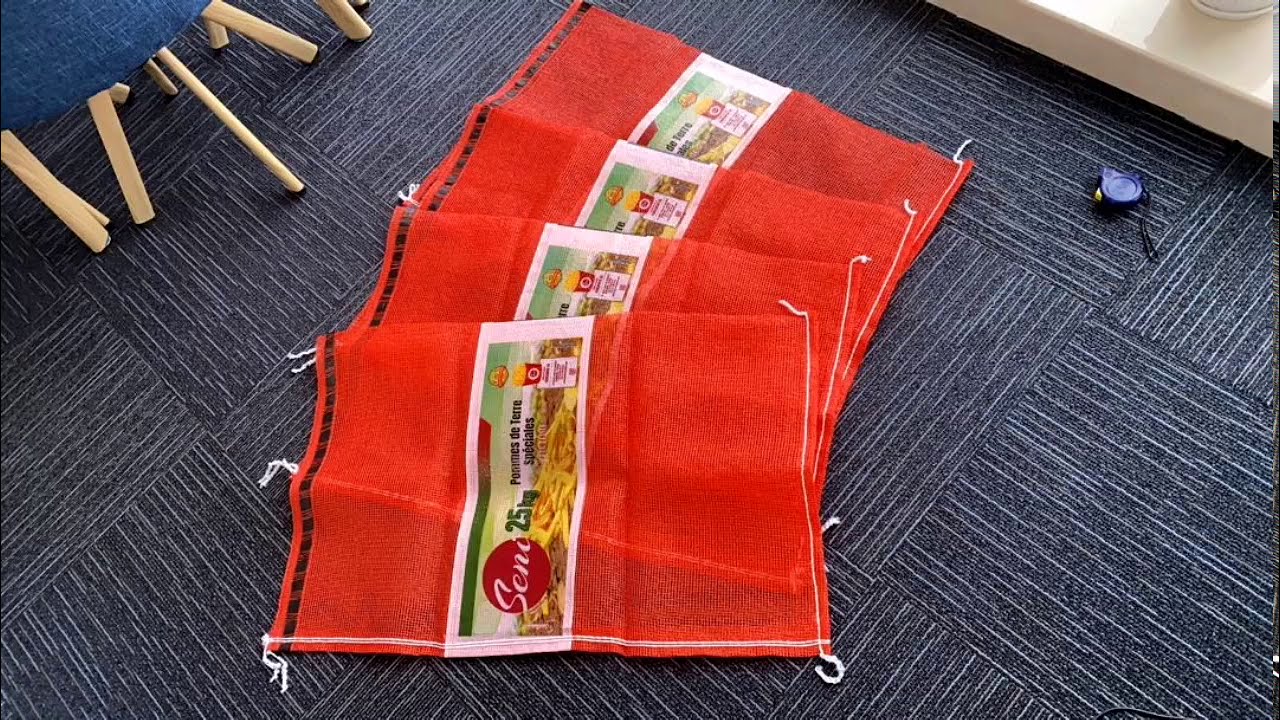 【Flat loom】Small-scale polypropylene onion bag/potato bag production line