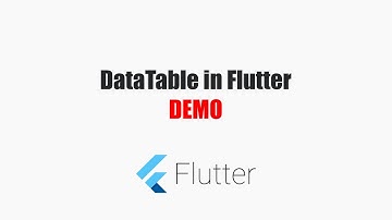 Flutter DataTable Demo - coderzheaven.com