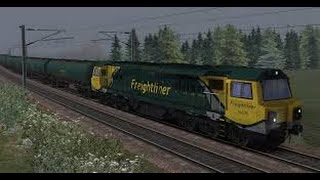 Class 70 short freight journey - Train Simulator 2015.