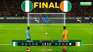 Nigeria 🆚 Côte d'Ivoire - Penalty Shootout 2024 | Final African Cup of Nations 2023 | PES Gameplay screenshot 2