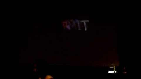 RMIT Screen Saver shown on screen before lecture