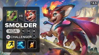 Smolder vs Zeri ADC - KR Challenger - Patch 14.5 Season 14