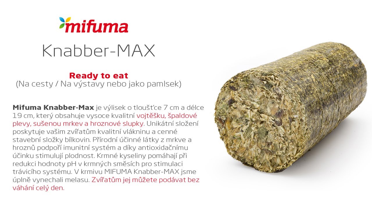 MIFUMA Knabber-MAX Krmivo na cesty, výstavy nebo jako pamlsek 