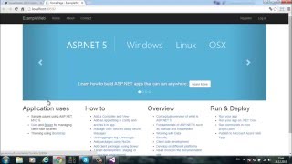 Урок 1 - Как создать тестовый проект Asp.Net 5 с готовым примером Урок 1 - Как создать тестовый проект Asp.Net 5 с готовым примером