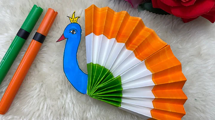 Independence Day Craft | Independence  Day Hand Craft for Kids |  Peacock Craft|| Tricolour Craft
