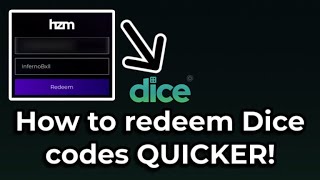 How to redeem Dice codes QUICKER! screenshot 2